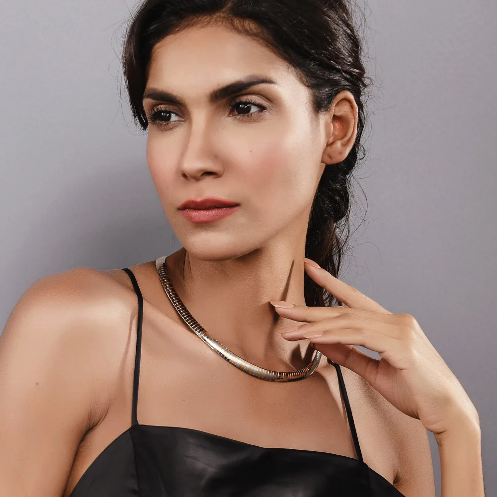 Pro Сталь Chocker Воротник Модные украшения моменты заявление Цепочки и ожерелья