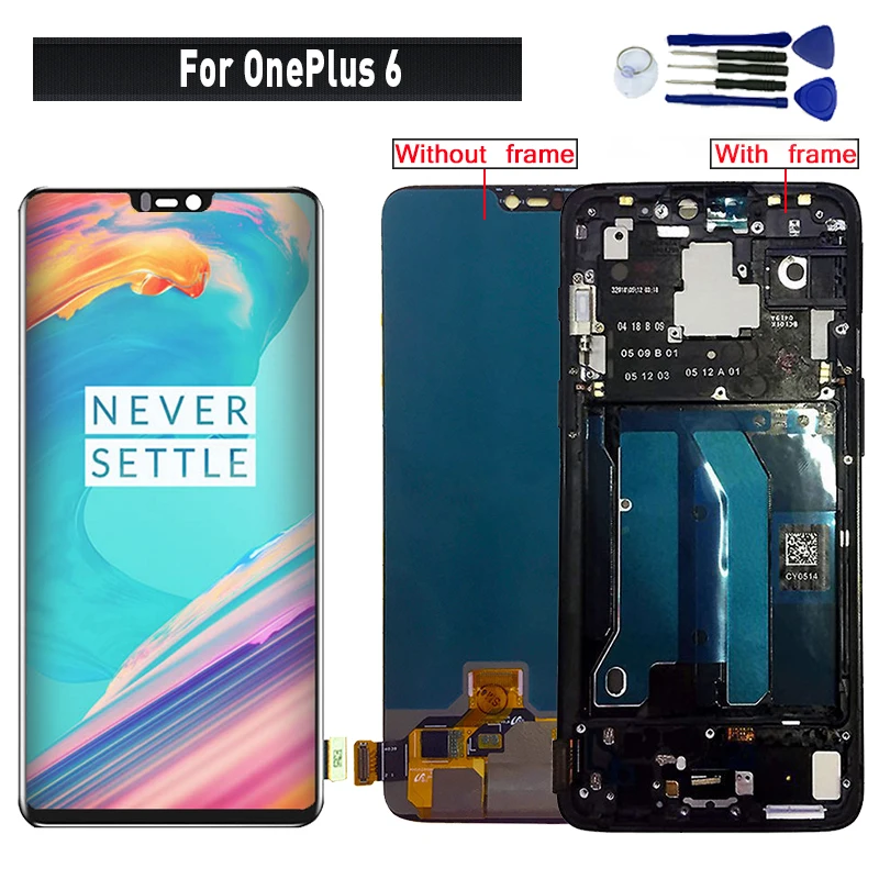 Оригинальный ЖК дисплей для OnePlus 6 сменный сенсорный экран в сборе модуль
