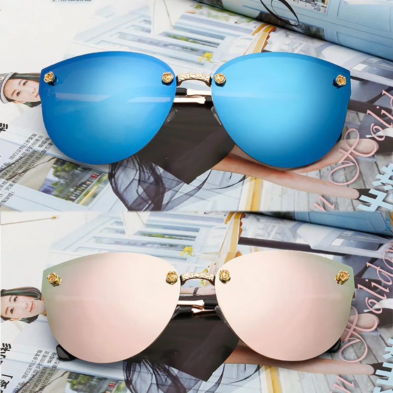 2017 женщины Cat Eye Солнцезащитные очки оригинальный бренд женские солнцезащитные