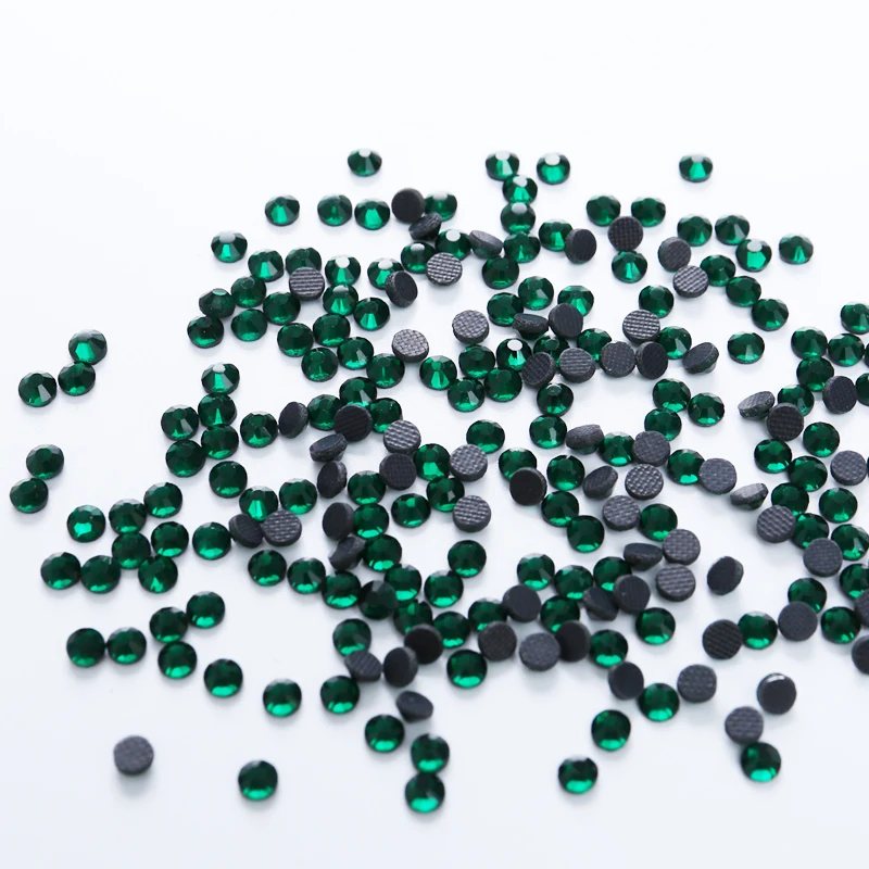 

1440pcs Emerald Crystal Rhinestones Hotfix Flatback Stones And crystals DIY Crafts Glass Strass Iron On Rhinestones For Clothes