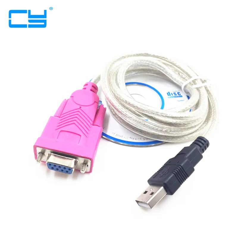 Кабель последовательный DB9 для USB 2 0 COM windows 98/2000/Win XP/Vista/MAC EM88 120 см 4 фута|usb to|usb to comcom