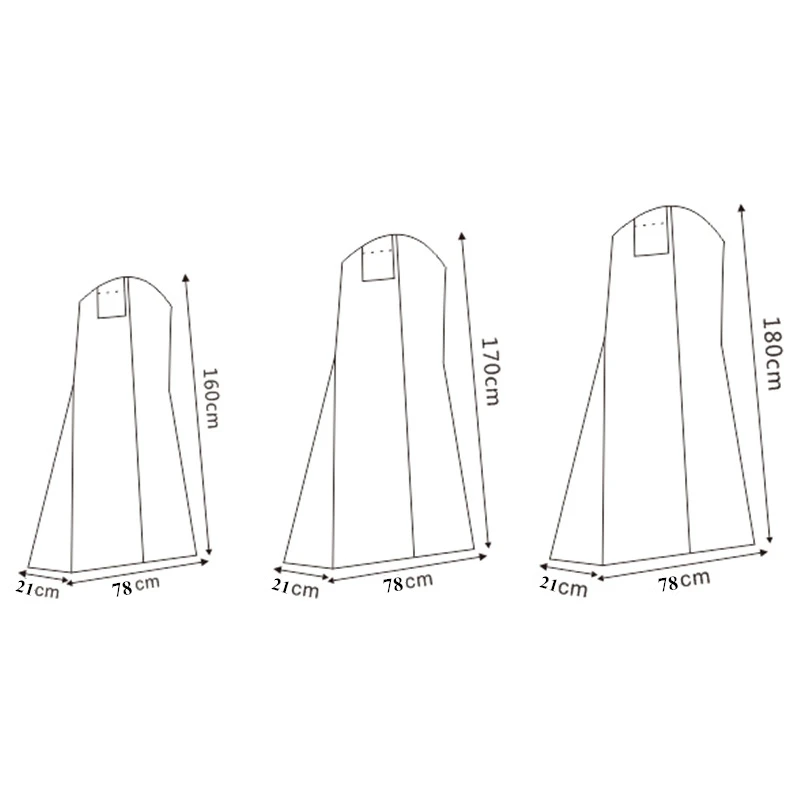 Белый 3 размера в наличии для свадебное длинное вечернее платье Пылезащитный