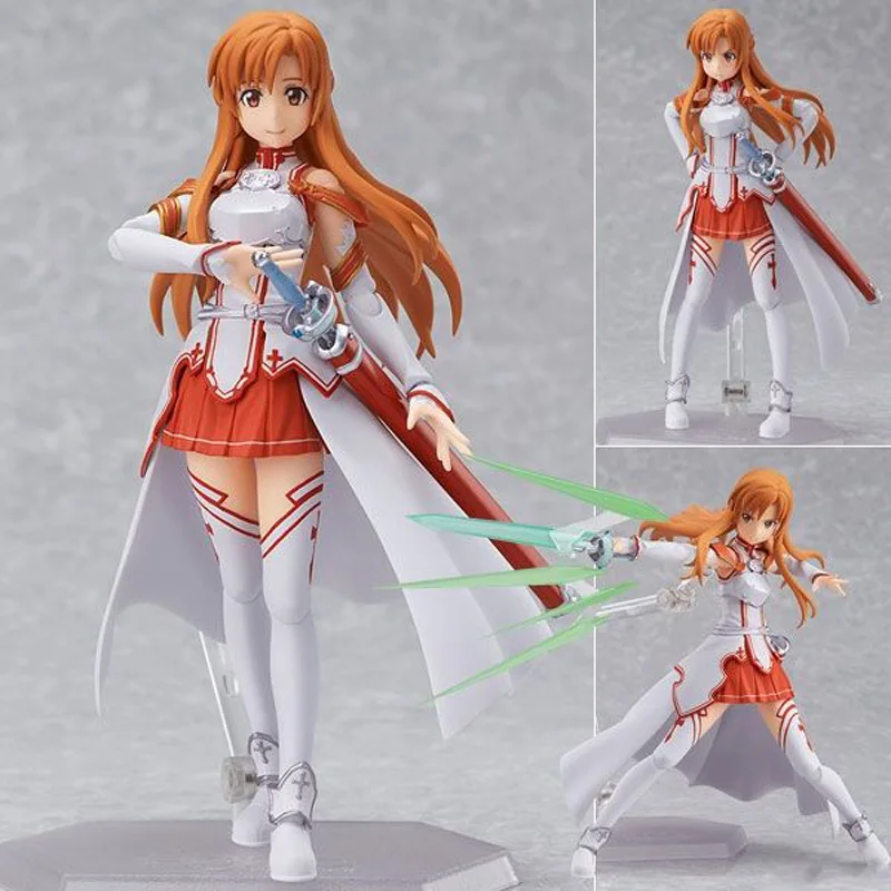 

Anime Sword Art Online S.A.O Yuuki Asuna Figma 178 PVC Action Figures Collection Model Kids Toys Doll 15cm