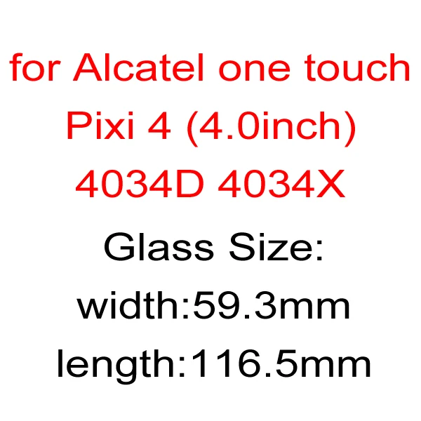 Закаленное стекло для Alcatel One Touch Pixi 4 0 дюйма 4034D 4034X pixi4 Защитная пленка телефона HD