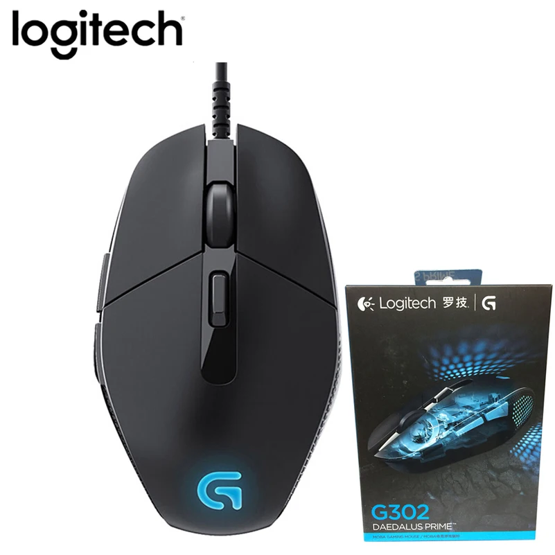 Игровая мышь Logitech G302 Daedalus Prime MOBA 6 кнопок 4000DPI проводная для ПК компьютерные
