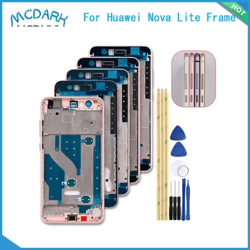 Передняя рамка для Huawei Honor 9 Lite корпус Nova ЖК с поддержкой лицевой панели ремонтные