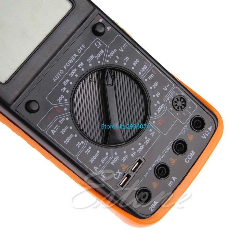 Цифровой мультиметр DT9205A lcd AC DC AMP автоматический Диапазон мультиметр Амперметр Омметр Сопротивление измеритель емкости APR8_25
