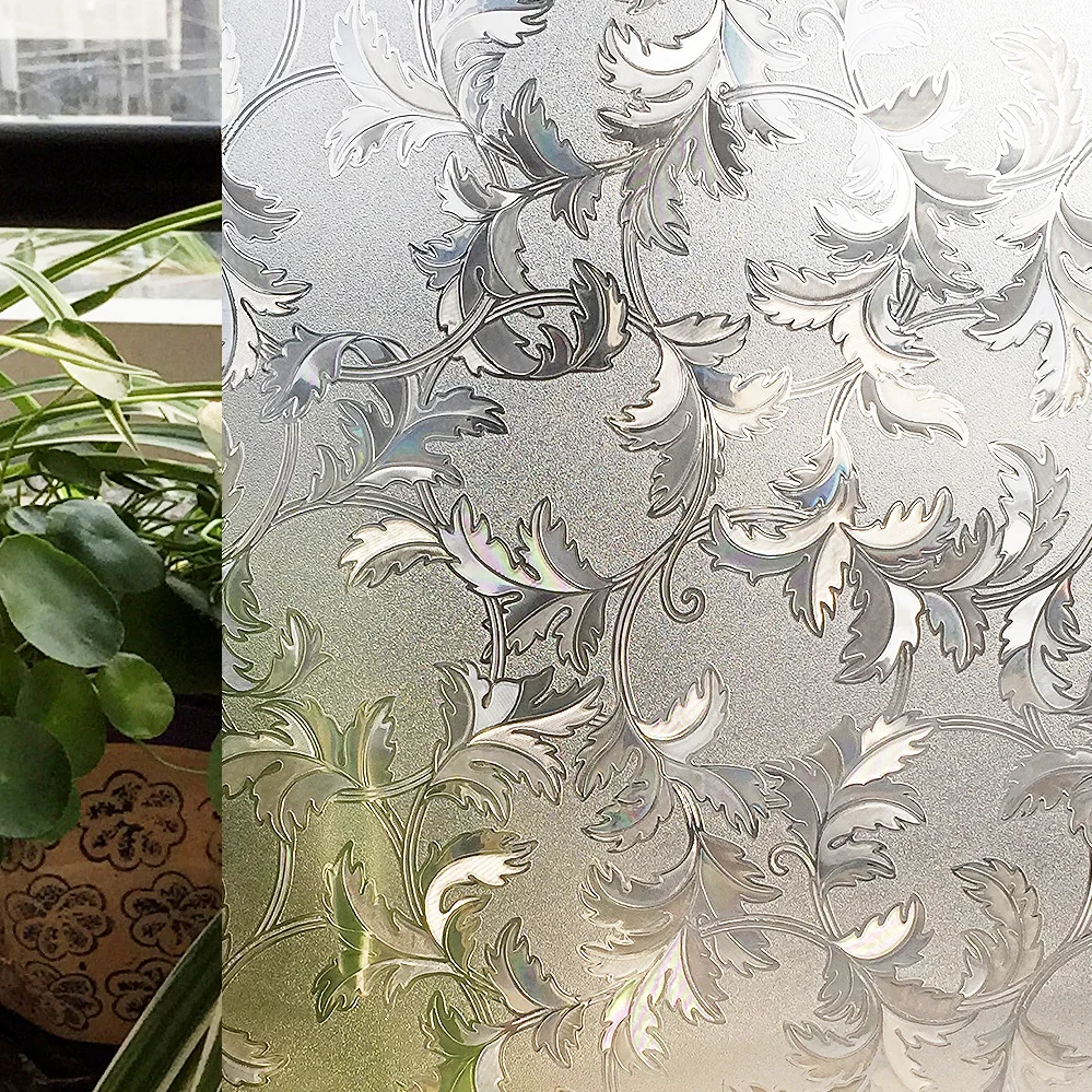 CottonColors Window Films без Клея Статические 3D Декоративные Конфиденциальности ПВХ