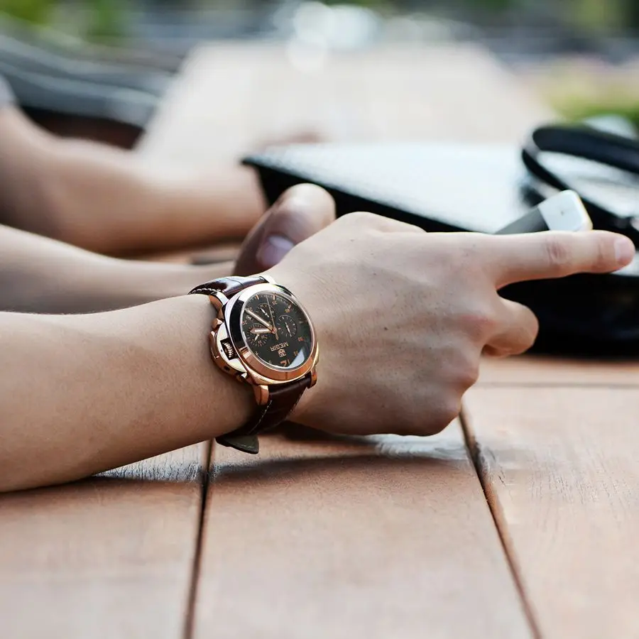 Кварцевые часы мужские MEGIR лучший бренд класса люкс знаменитые наручные Мужские