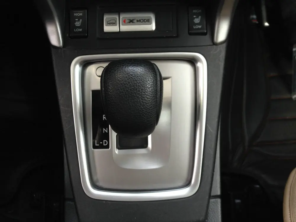 matt 1pc WELKINRY крышка автомобиля для Subaru Forester SJ 2013 ABS chrome stick шестерни сдвиг уровня база пьедестал отделкой - Название цвета: matt 1pc