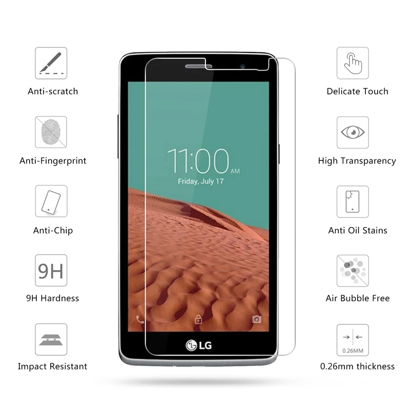 2.5D 0 26 мм 9H Премиум Закаленное стекло для LG Bello 2 II/Prime II/LG Max/X155 Защитная пленка