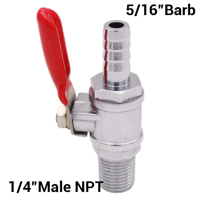 Запорный клапан 1/4 дюйма с обратным клапаном для домашнего пивоварения Co2|Подносы
