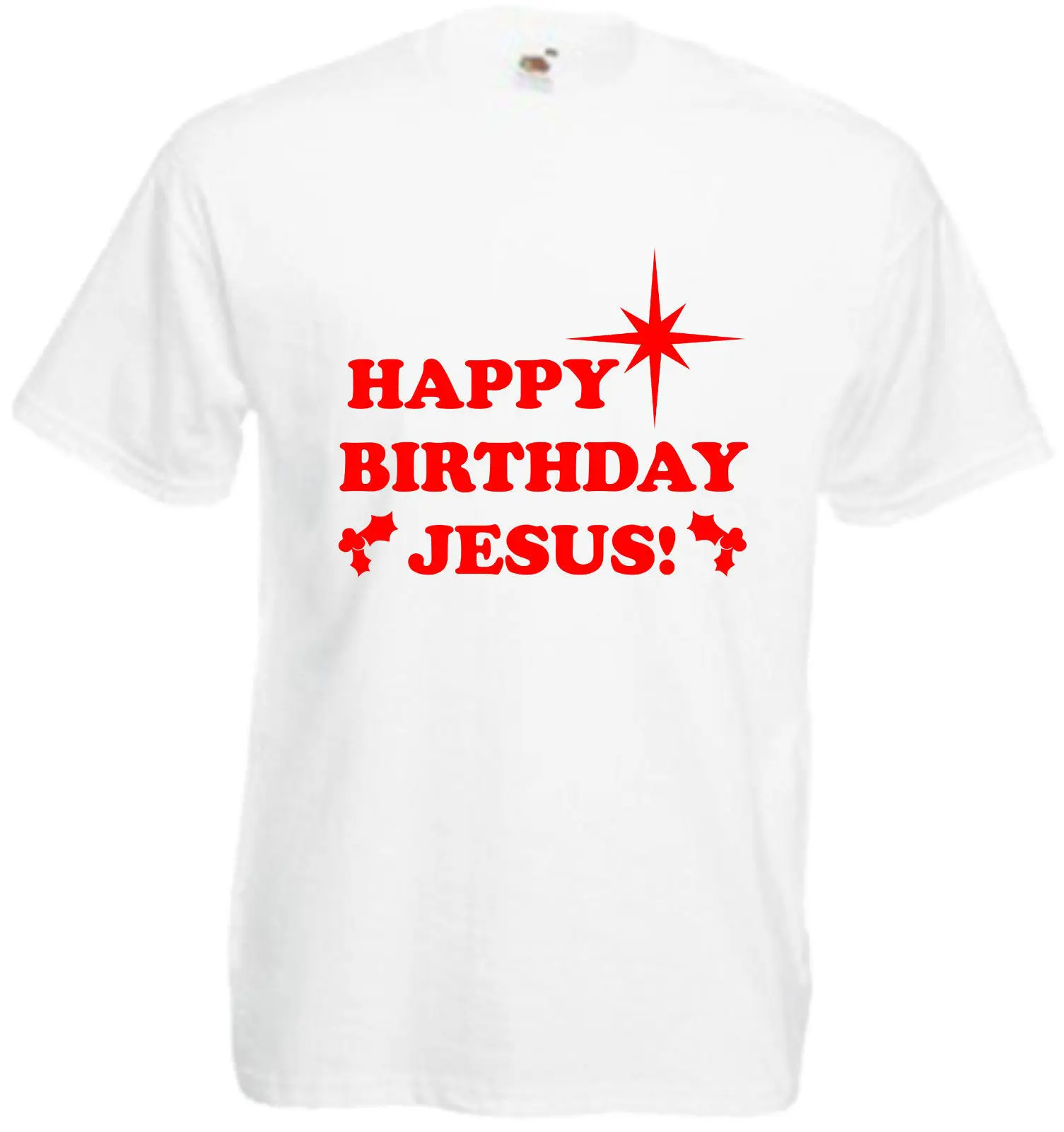 Веселая Рождественская футболка с надписью Happy Birthday JESUS Christmas | Мужская одежда