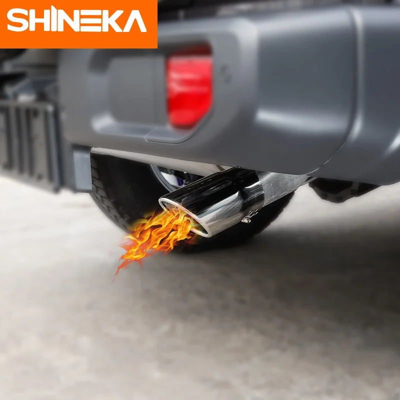 SHINEKA глушители для Jeep Wrangler JL задняя труба хромированная нержавеющая сталь