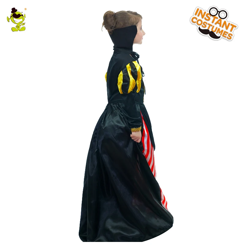 

Girl Vampire Princess Dress Costume Role Playing Child Long Dress Vampire Clothes for Halloween Costumes Kid