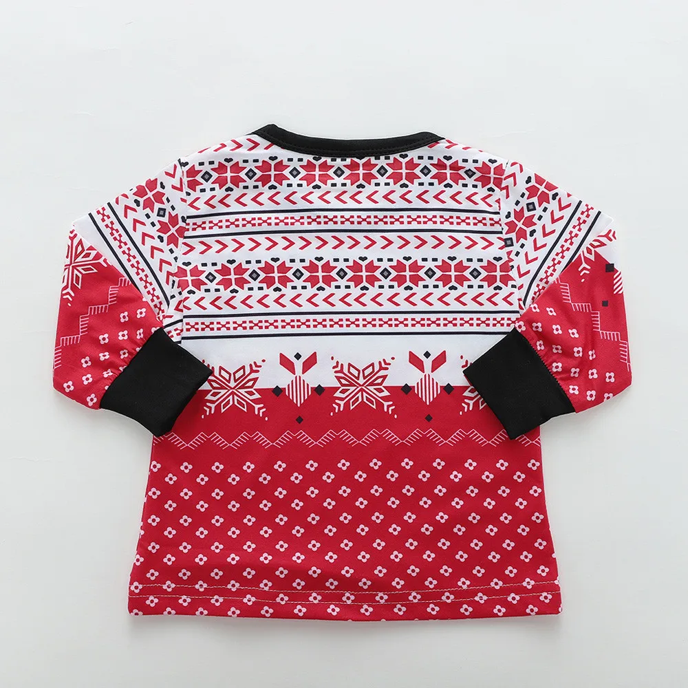 Одинаковые рождественские пижамы для детей ясельного возраста комплекты пижам 2