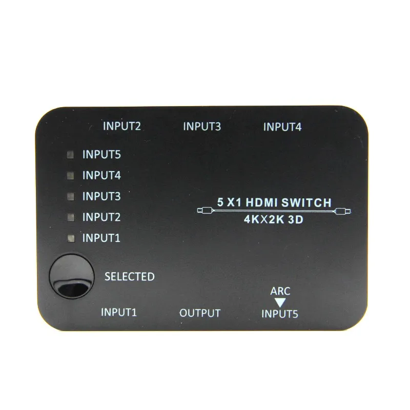 Мини-Автоматический Переключатель 5 Порта HDMI Поддержка 4 К 3D ДУГИ Лучше Купить три