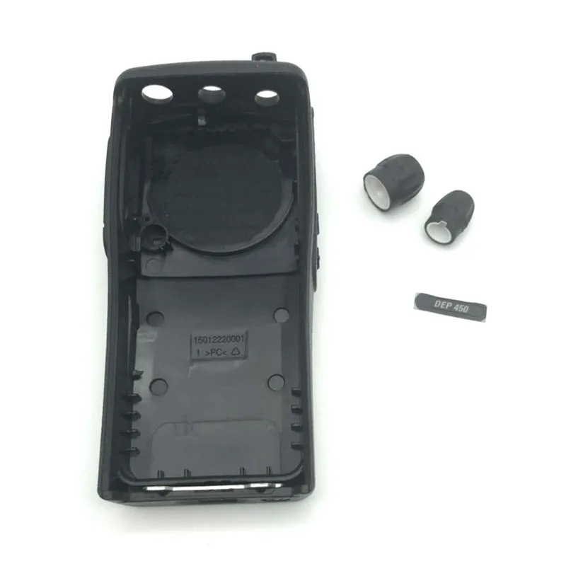 Replacement Front Casing with Volume Knobs Repair Housing Cover Case Shell for Motorola DEP450 DEP-450 DP1400 P3688 Radio