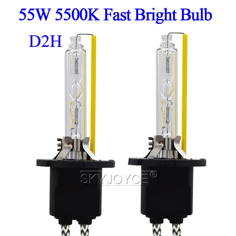 SKYJOYCE AC 12 В 55 Вт D2H ксенон HID комплект 5500 к Быстрая яркая Автомобильная фара H7 H11 H3 HB3