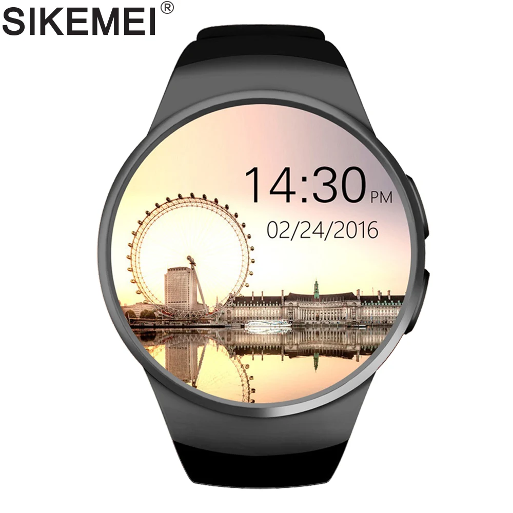 SIKEMEI SIM Смарт часы телефон Bluetooth спортивные SmartWatch KW18 Touch поддержка полноэкранного