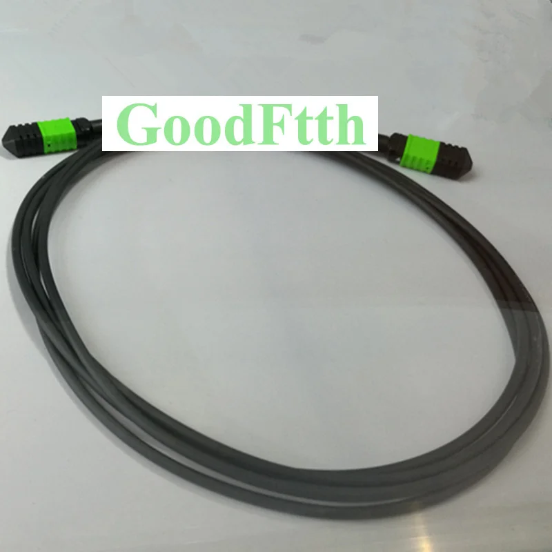 Fiber Tactical Field Military Patch Cord MPO-MPO SM 12 Cores Black TPU GoodFtth 20-50m