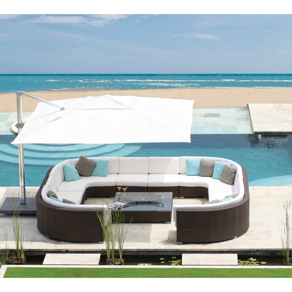 2017 Trade Assurance New arrival royal garden bali rattan outdoor round lounge furniture | Мебель