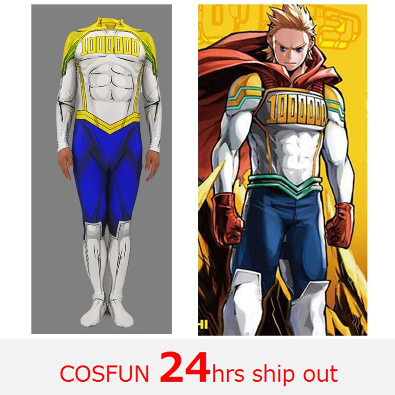 Костюм для косплея Mirio All Might My Hero academic Boku no боди из лайкры с 3D принтом Zentai девочек и