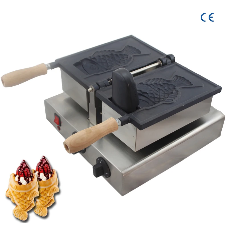 Бесплатная доставка 110/220 в 1 шт рот открытая рыба вафельный Taiyaki чайник