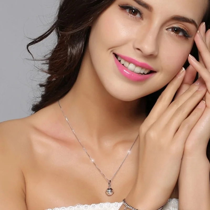 OMHXZJ Wholesale European Fashion Woman Man Party Wedding Gift White Ring 18KT Gold Necklace Pendant Charm CA244 | Украшения и