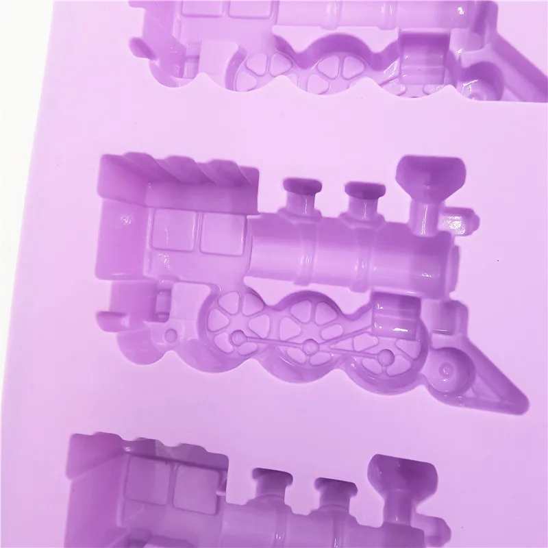 Силиконовая форма для выпечки тортов с 3D поездом 21 7*19 7*2 5 см | Дом и сад