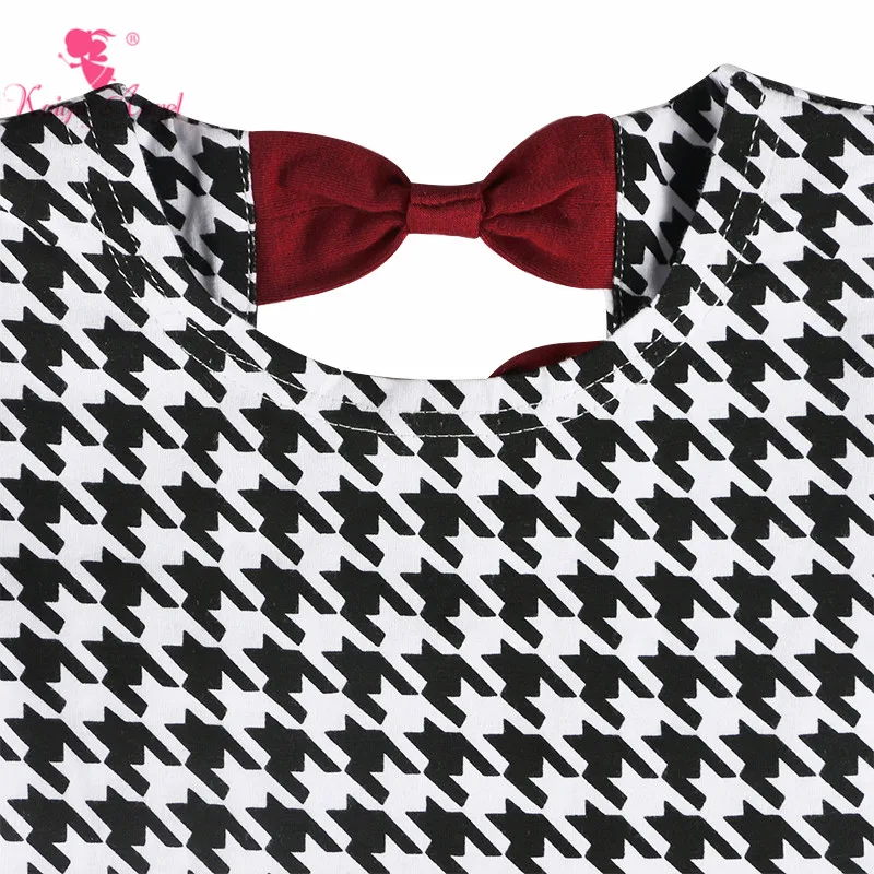 Kaiya Angel 2018 Boutique Girls Bow Dress Toddler Long Sleeve Autumn Winter Cotton Clothes Princess Holiday Party One Piece | Детская