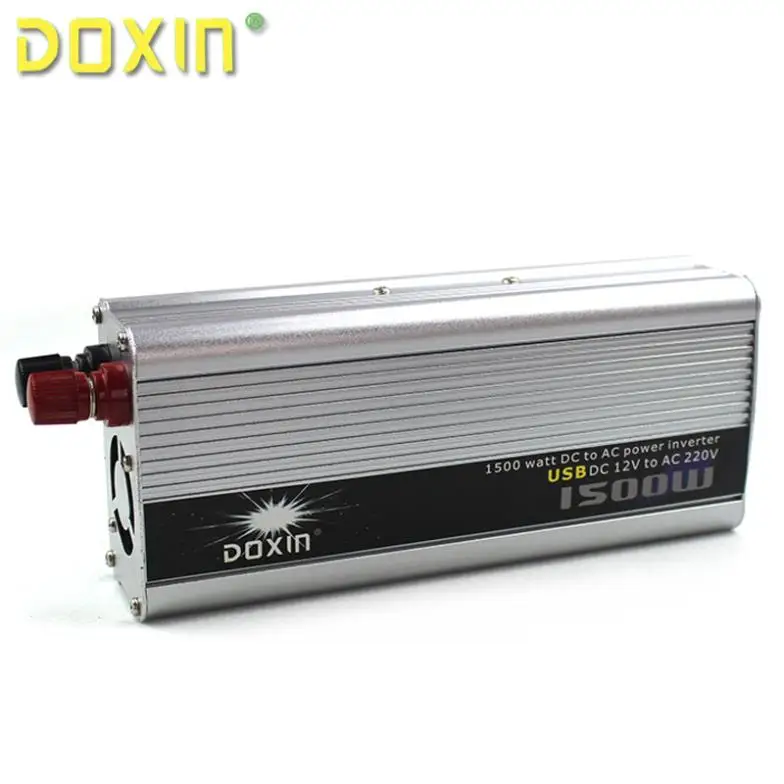 DOXIN 1500 Вт USB бытовой автомобиля Мощность преобразователь DC 12 В к AC 220 автомобильное