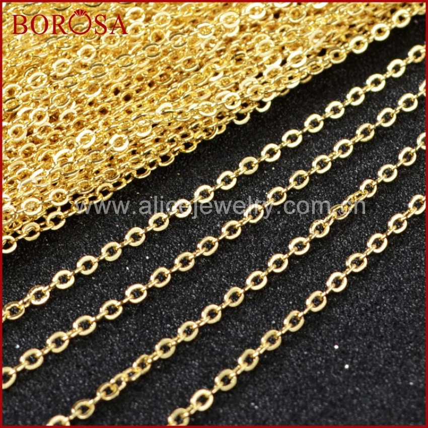BOROSA 16 'ཎ'' 30 ''фотоэлемент для кулона Длинная цепочка ожерелье золотой