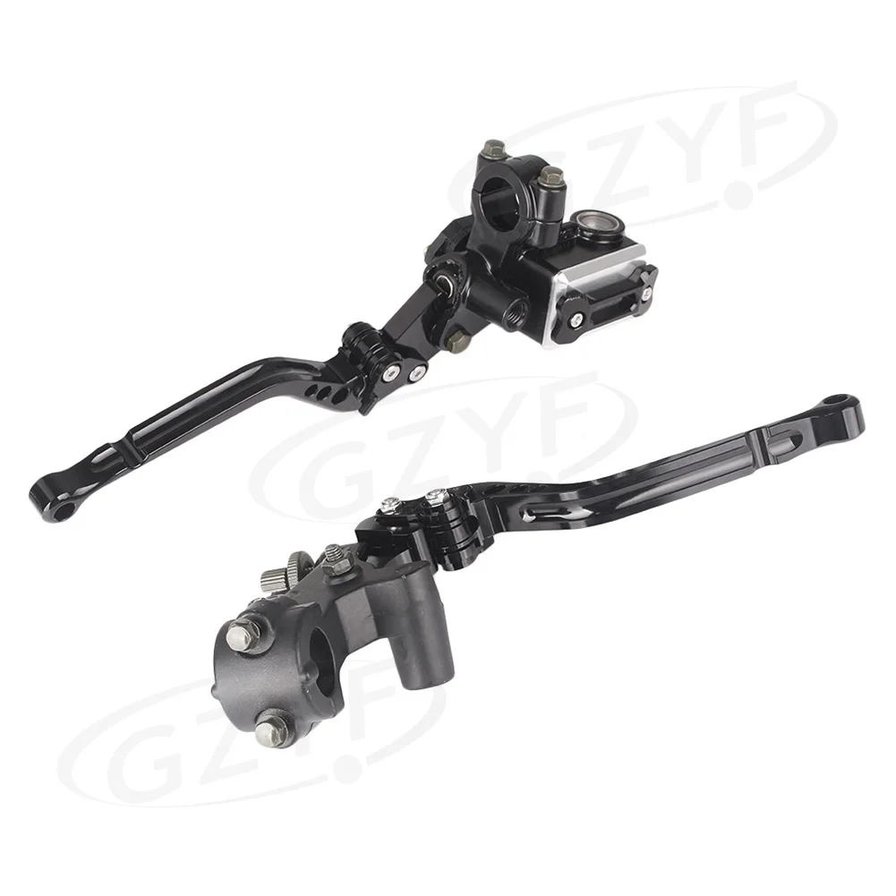 

7/8" 22cm Universal Motorbike Clutch Brake Levers Master Cylinder Reservoir for Yamaha Kawasaki KTM Suzuki etc