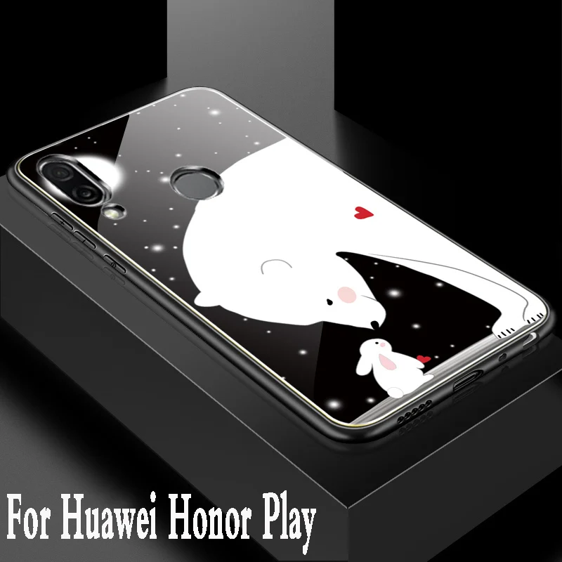 Чехол для Huawei Honor Play роскошный силиконовый бампер с закаленным стеклом 6 3 дюйма |