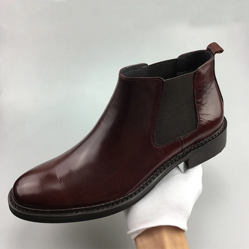 GRIMENTIN/брендовые итальянские мужские ботильоны из натуральной кожи ручной работы