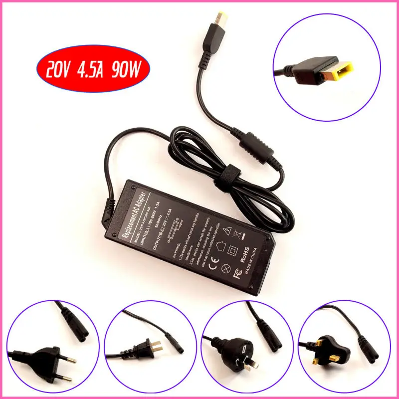 

20V 4.5A 90W Laptop Ac Adapter Charger for Lenovo / Thinkpad IdeaPad Touch S210 S310 s405 S410 S410P S500 S510 U330P U430P X270