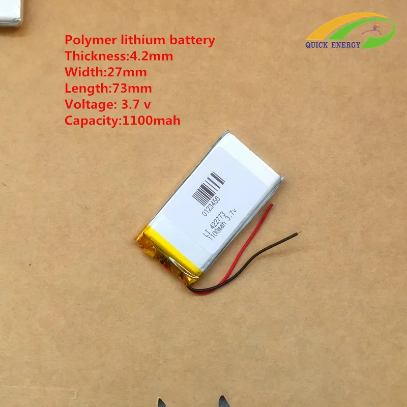 3.7 В 1100 мАч Литий Полимерный Липо Аккумулятор li ion cells для Mp3 Mp4 Mp5 DIY PAD DVD Электронная
