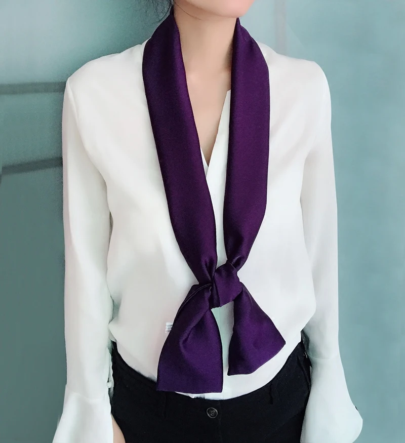 Рисунок 5 - Маленькие длинные шелковые атласные шарфы для женщин