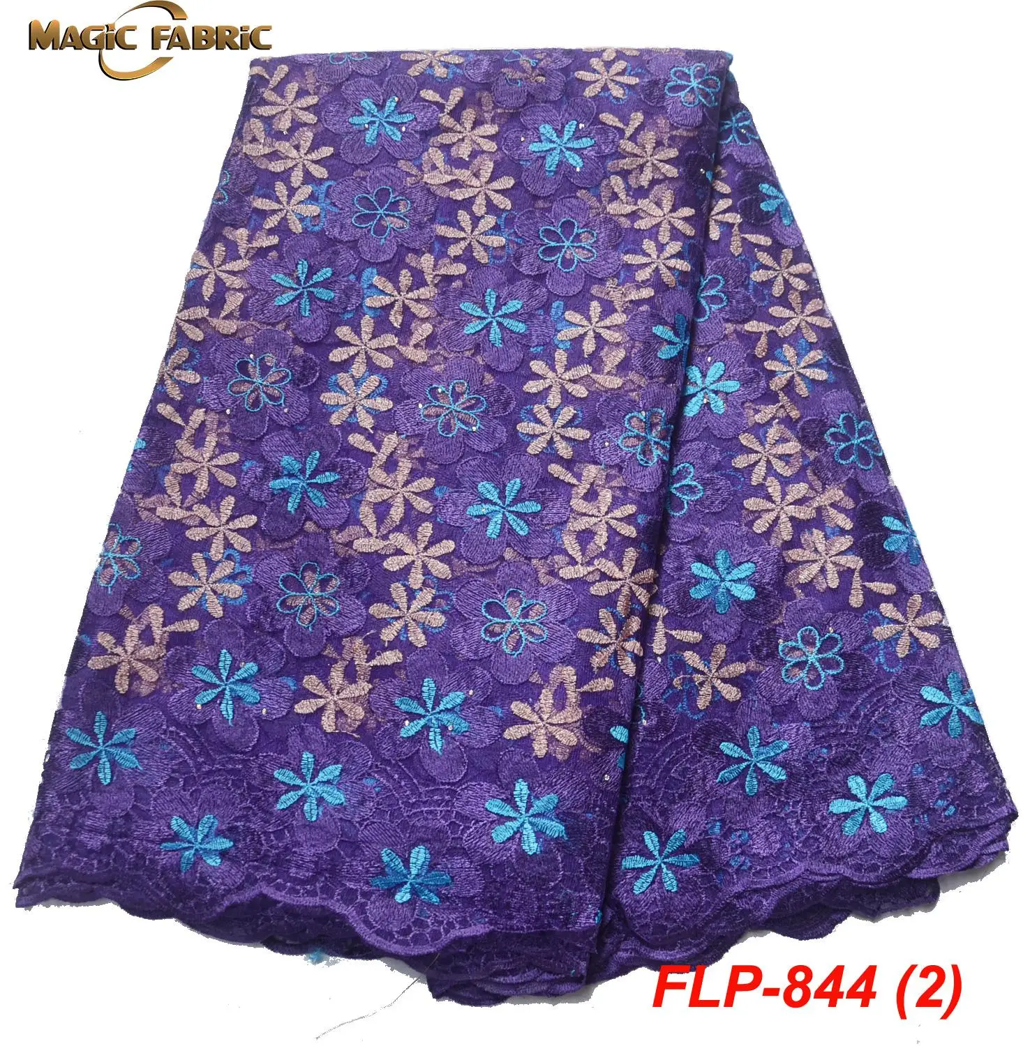 French net lace fabric 2019 latest african chiffon with embroidery mesh nigerian tulle FLP-844 | Дом и сад