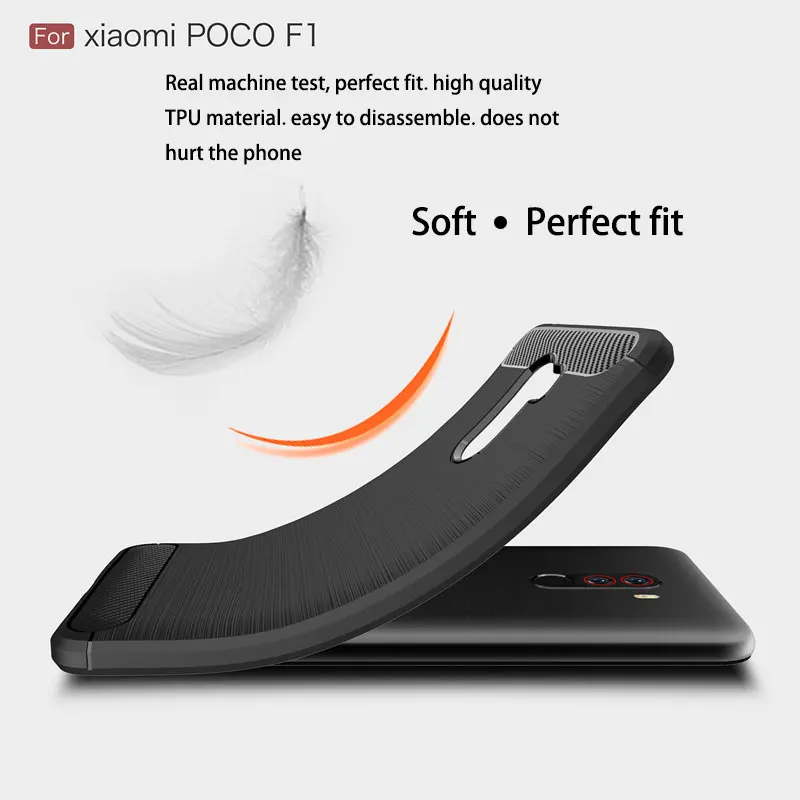 Мягкий защитный чехол из ТПУ Для xiaomi pocophone f1 силиконовый матовый нескользящий для