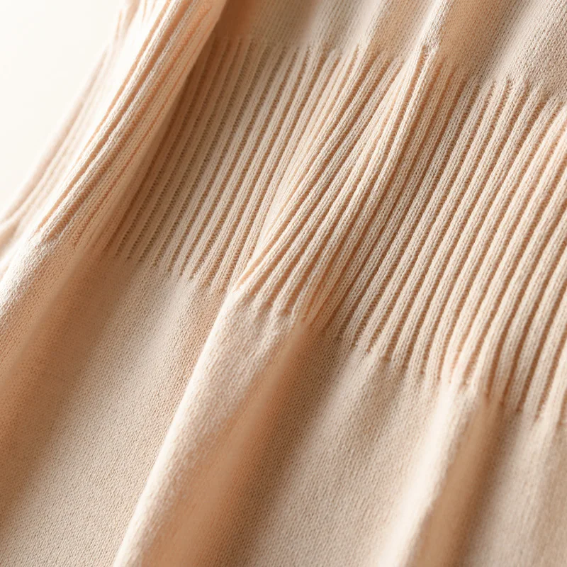 

High Quality Spring Dress Women Cashmere Knitted Pullovers Ladies V-neck Dresses Mid-Calf Sweaters Long Dress Female Clothes