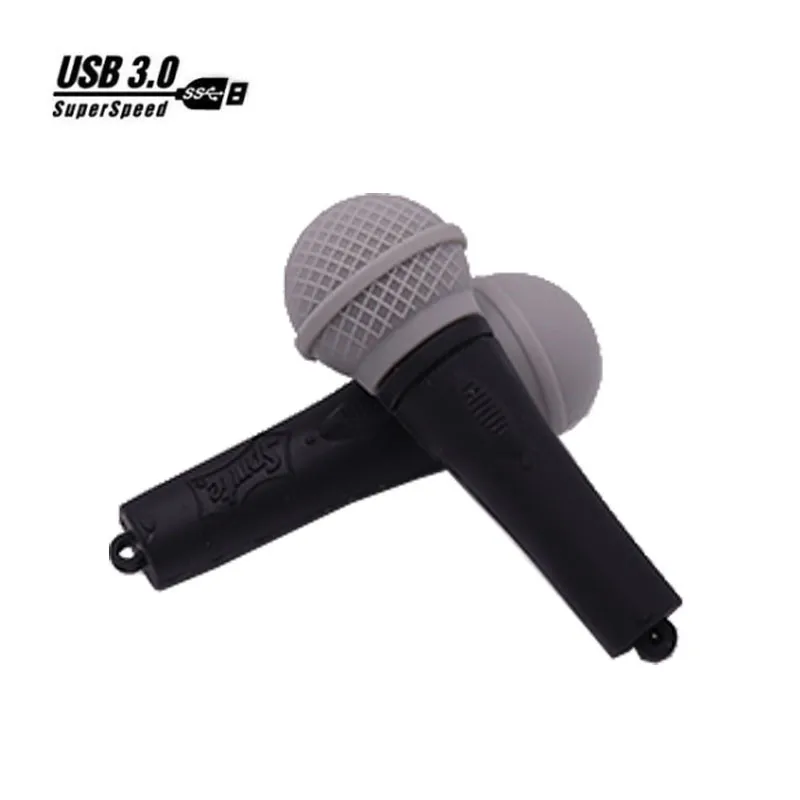 

USB 3,0, мультяшный микрофон, флешка, 8 ГБ, 16 ГБ, 32 ГБ, 64 ГБ