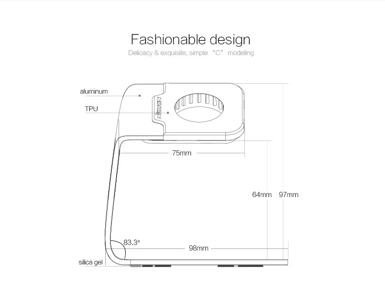 Nillkin C Форма зарядное устройство подставка держатель для Apple Watch с usb часы