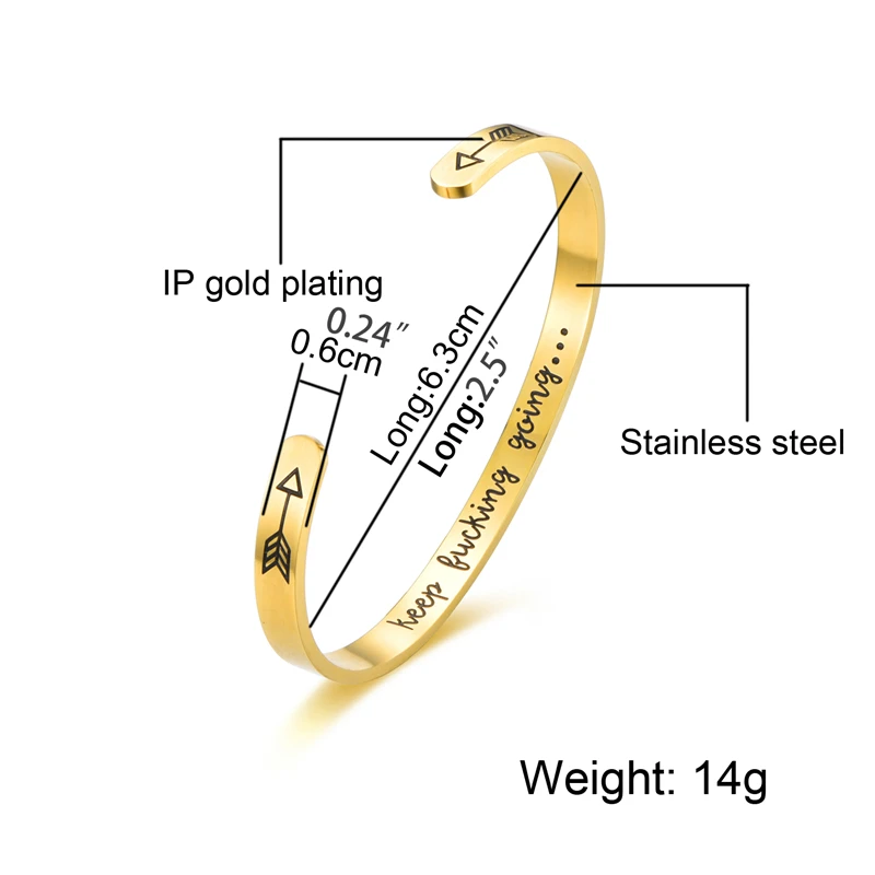 Tready вдохновляющие браслеты на манжетах для мужчин и женщин мотивационные друзья