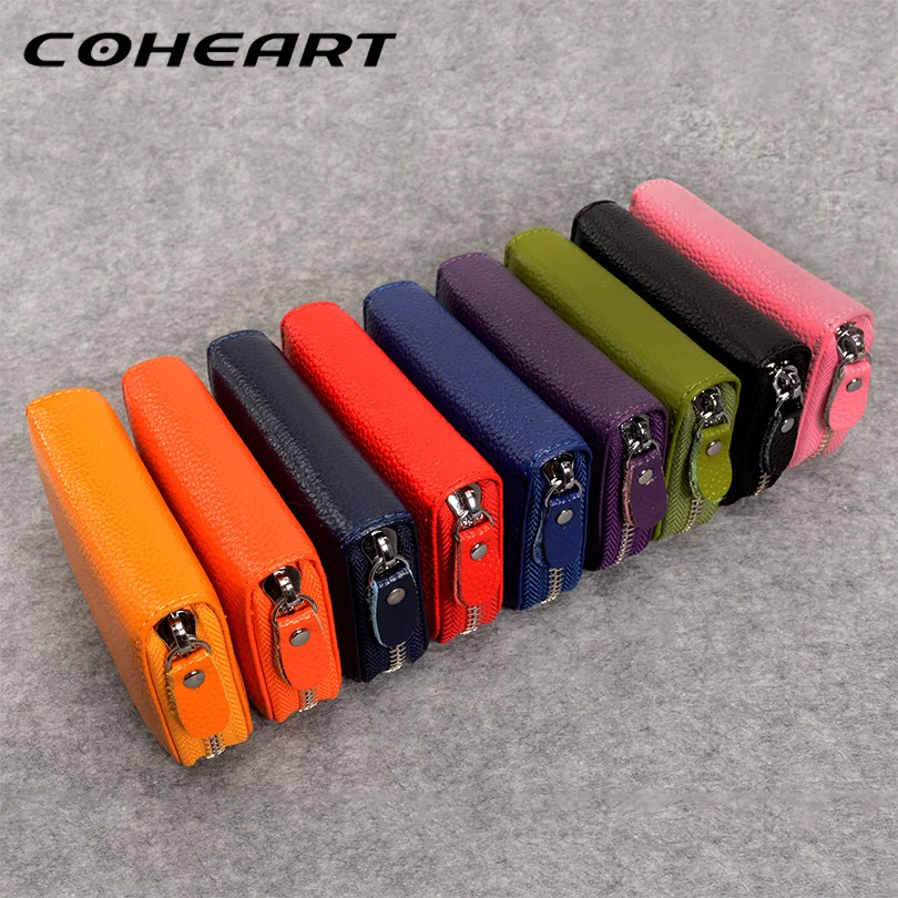 COHEART кошелек из натуральной кожи женский модный маленький для карт Женский мини