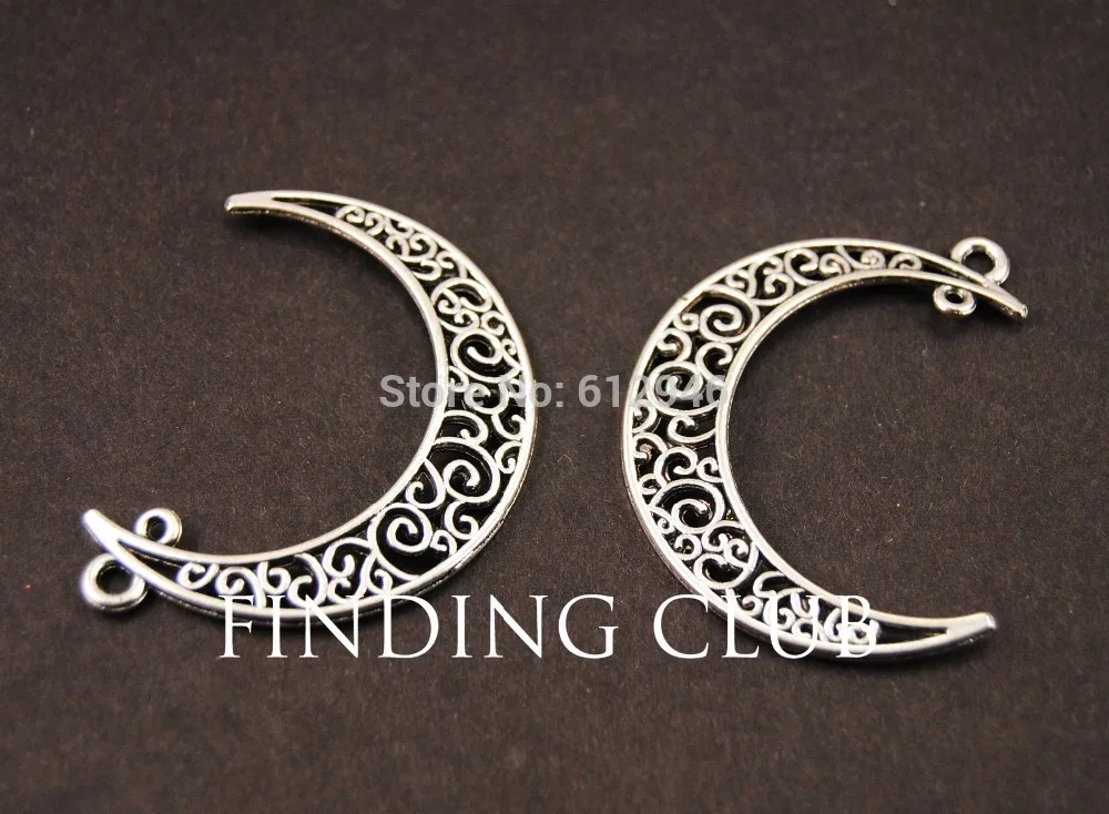Металлическая Филигрань из сплава 32x38 мм 20 шт.|charm pendant|filigree moonmoon charm pendant |