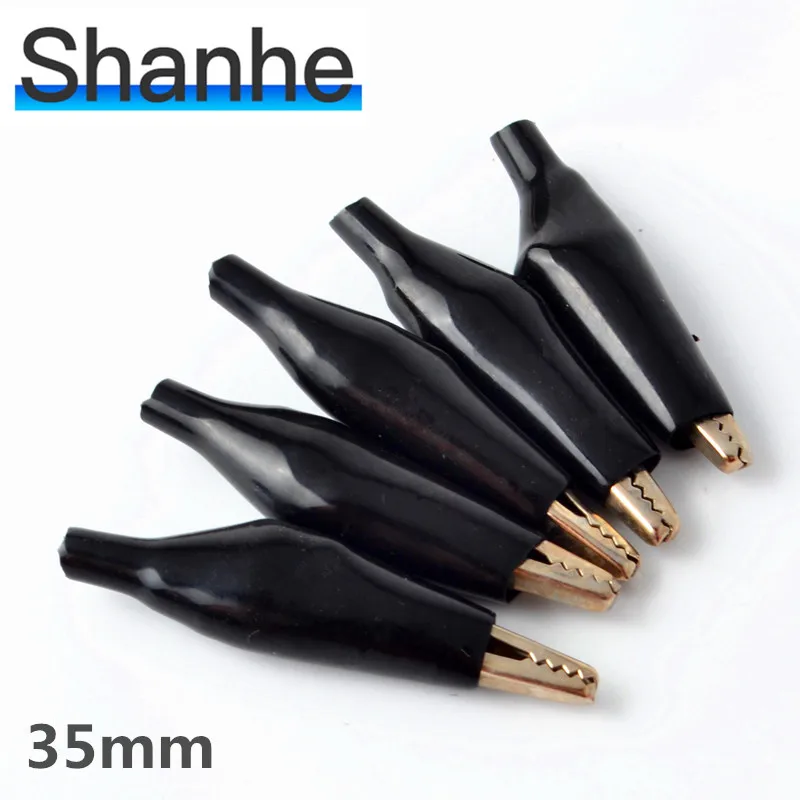 10 шт. зажим типа крокодил для аккумулятора кабеля зарядки 35 мм|alligator clips|battery