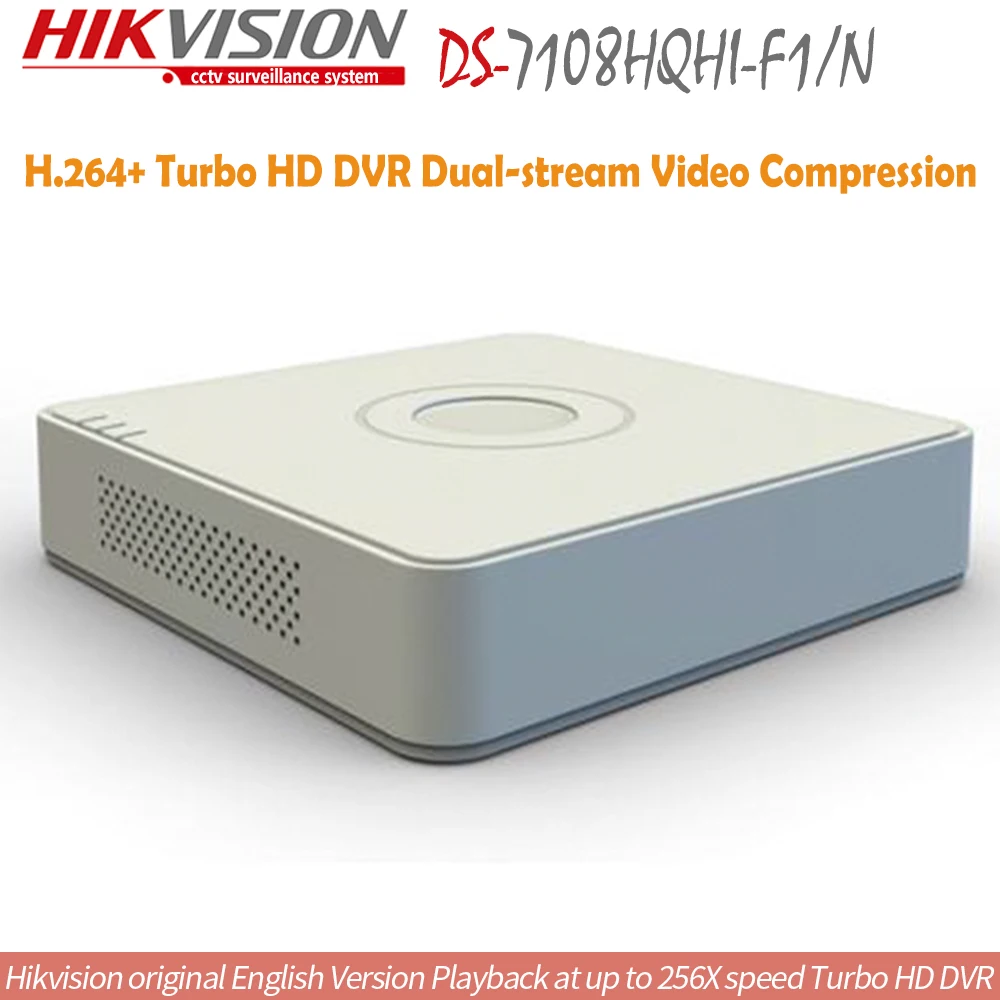 Hikvision английская версия DS 7108HQHI F1/N 8ch Turbo HD DVR 1080 P lite режим с 1 Порты SATA поддержка TVI AHD
