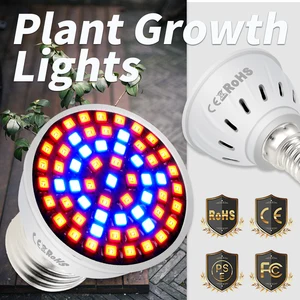 E27 LED phytolamp теплица 220В GU10 Led Grow Light B22 СВЕТОДИОДНАЯ Лампа для комнатных растений E14 УФ лампа для рассады 4 Вт 6 Вт 8 Вт groeilampen gu5.3